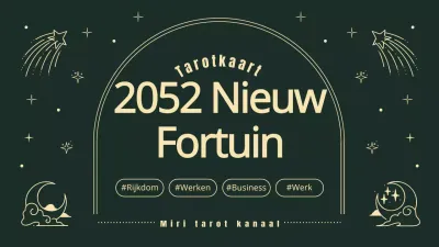 groen en geel nieuwjaar fortuin tarotkaarten
