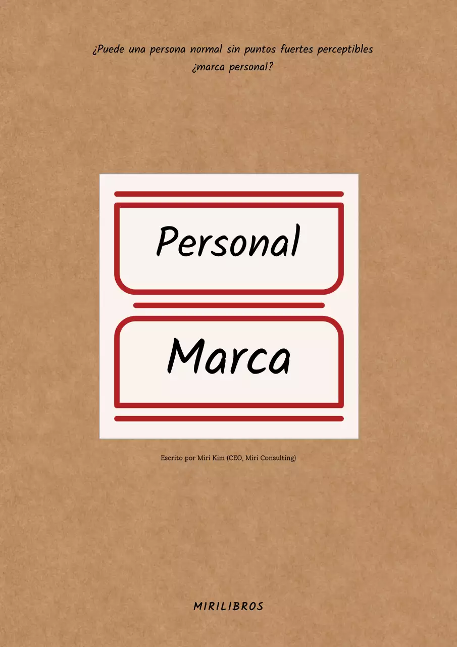 Marca de cartón kraft marrón