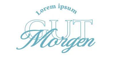 Cafe-Ware mit hellblauem, emotionalem Konzepttext