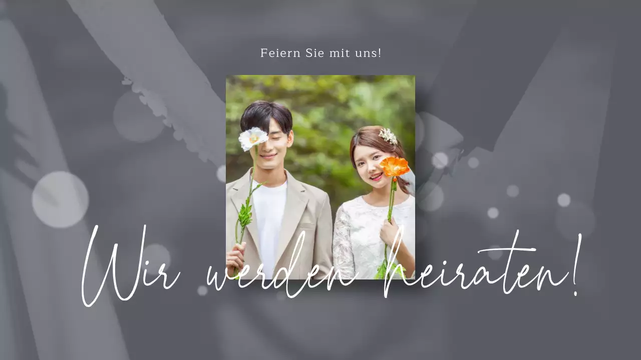 Gerahmte Vlogs zur Hochzeitsplanung