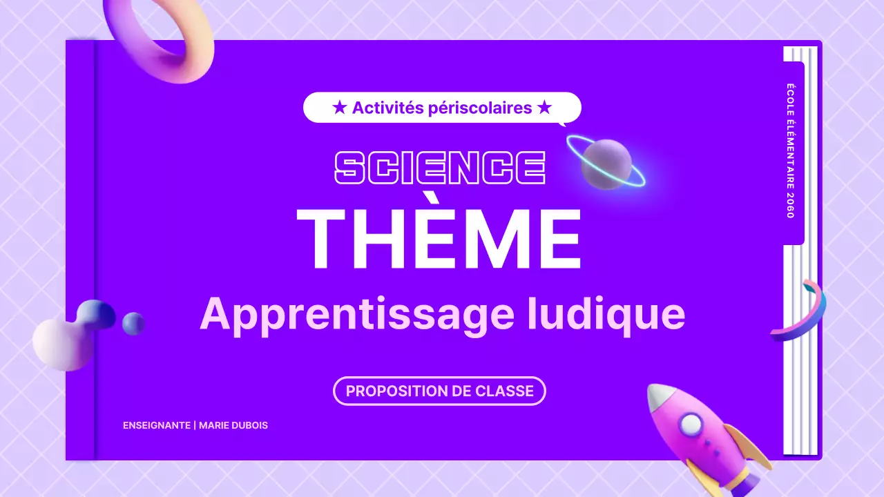 Proposition de leçon de sciences à l'aide de pages violettes