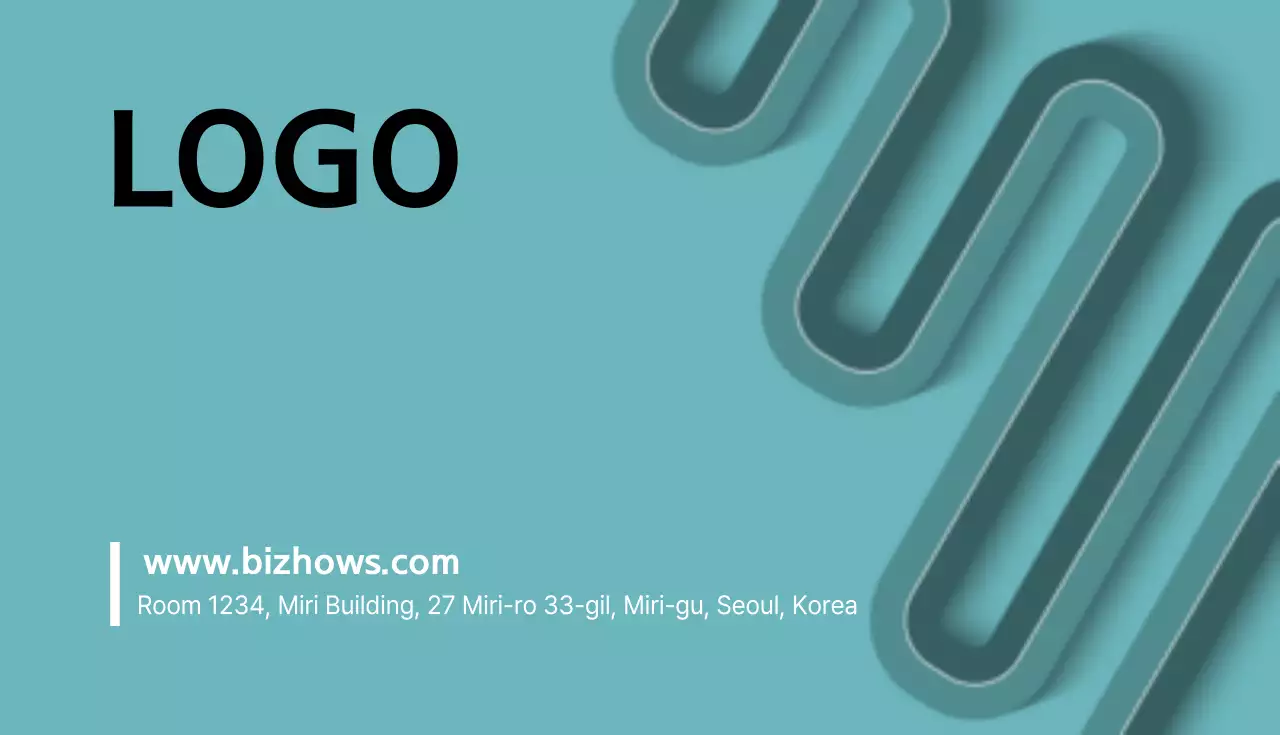 Carte de visite à motif d'infographie