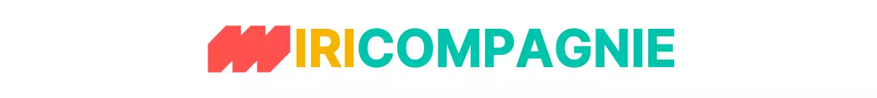 Logo moderne et simple avec des symboles de points colorés pour les promotions d'entreprise.