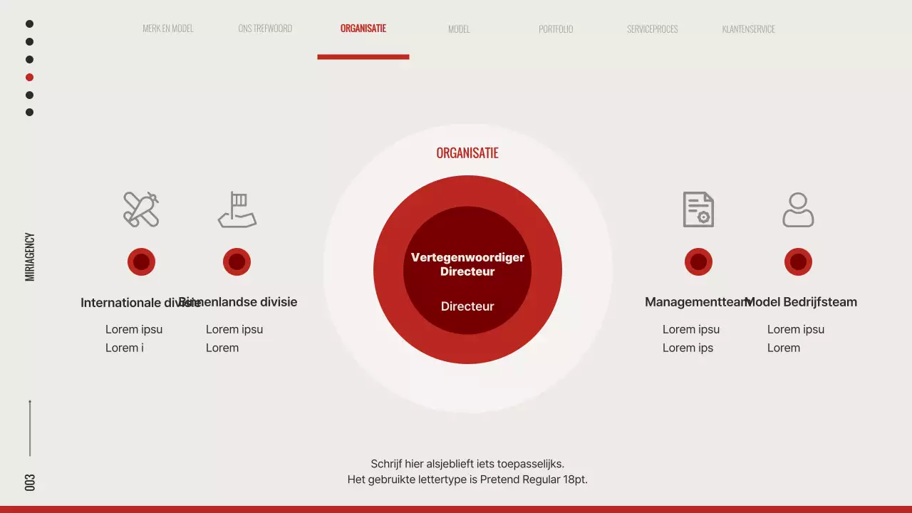 On-trend merkmodel slip in rood en wit