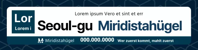 Navy Clean ShapesPromote your property