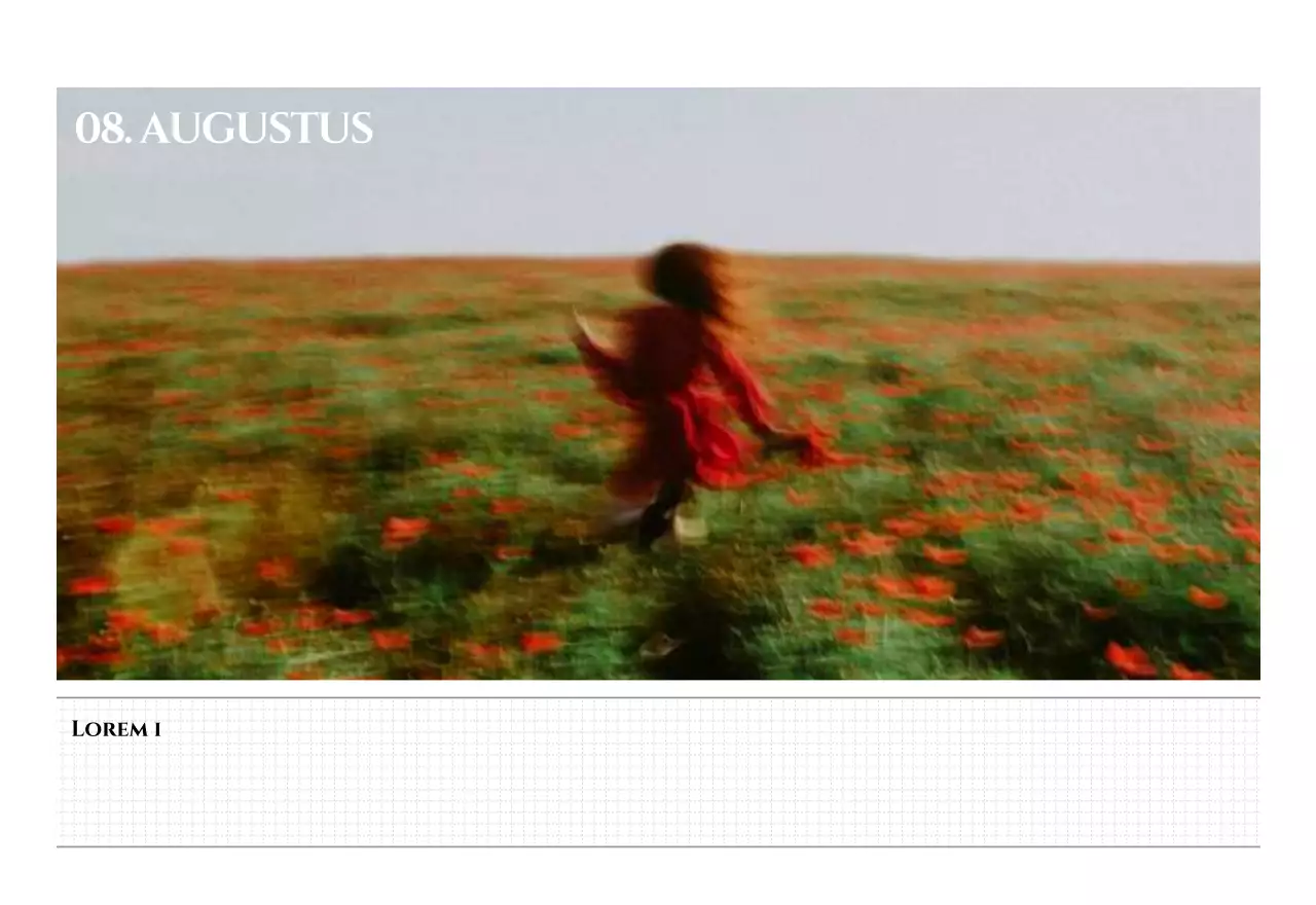 Eenvoudige stijl muurkalender met zwart-wit emotionele reisfotografie concept