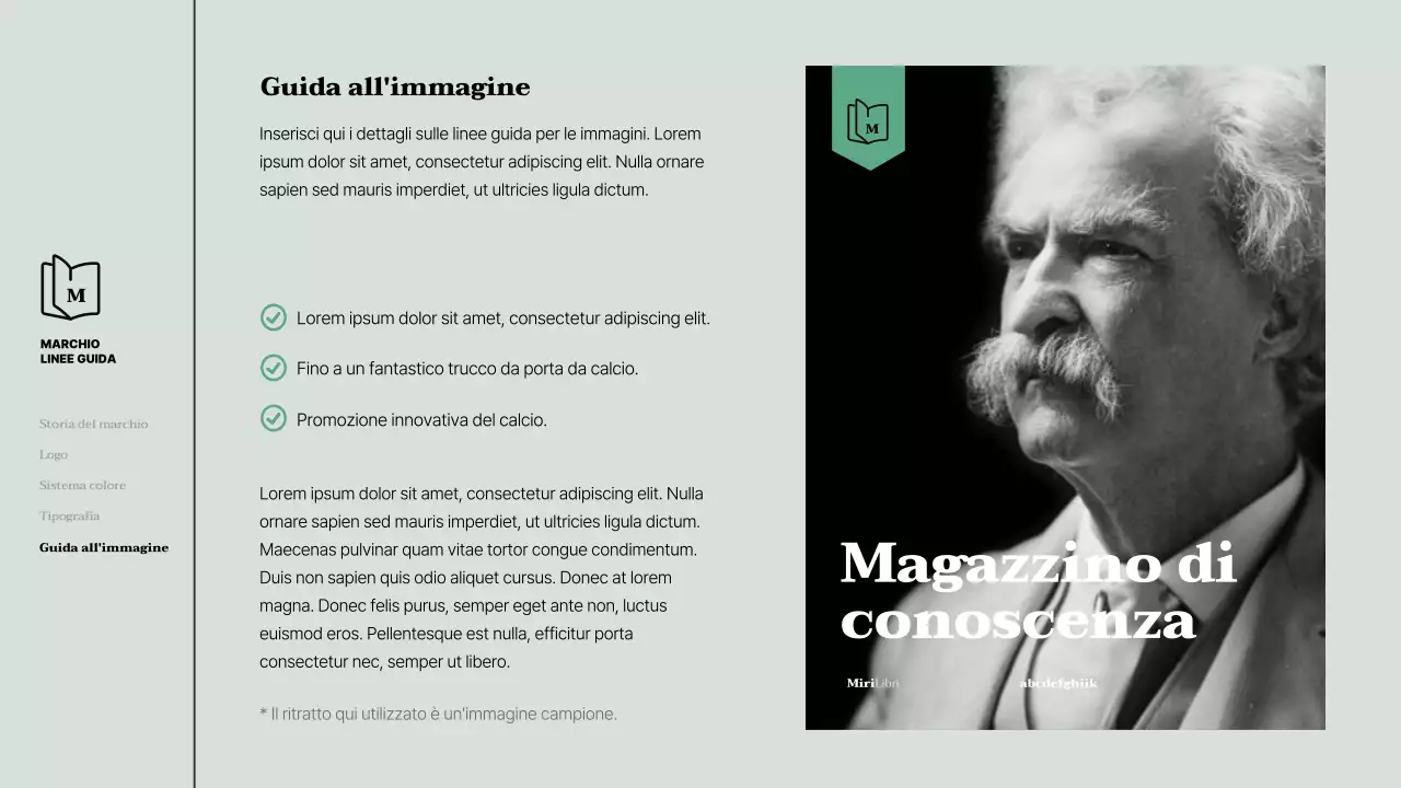 Linee guida per un'identità del marchio verde e pulita