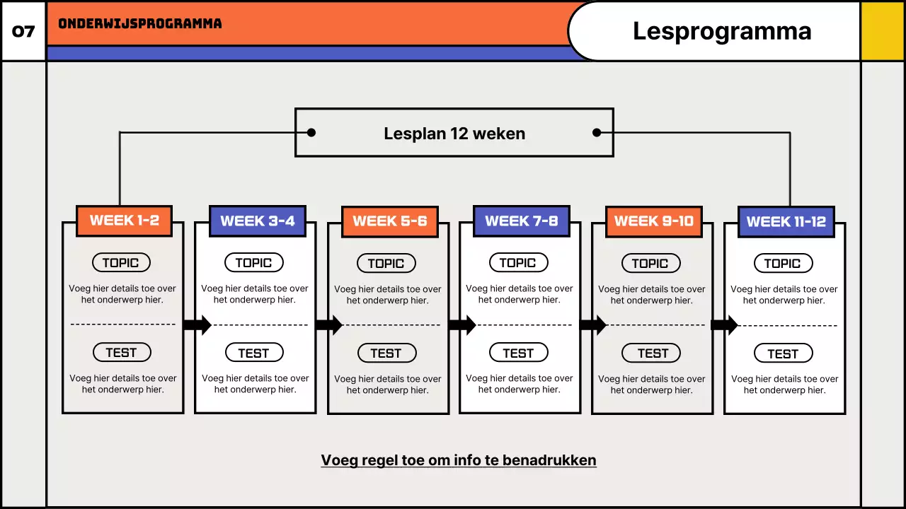 Voorstel voor naschoolse lessen spelwiskunde met kleurrijke geometrische vormen