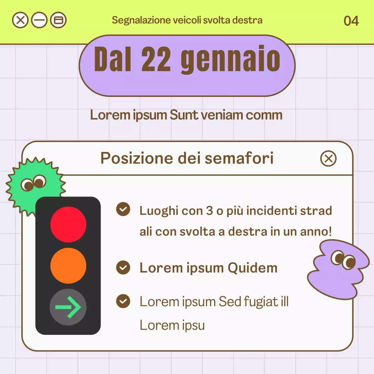 Guida politica carina con concetto di barra di ricerca internet viola