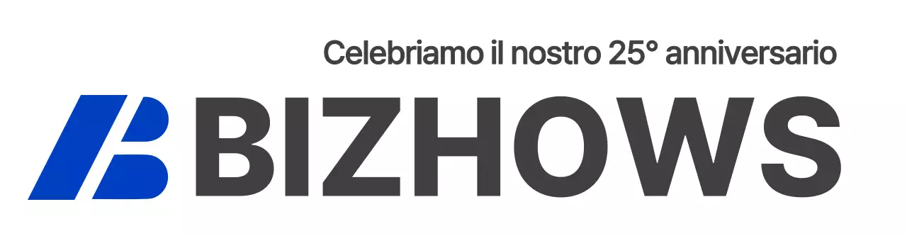 Logo aziendale fondatore con simboli blu e grigi