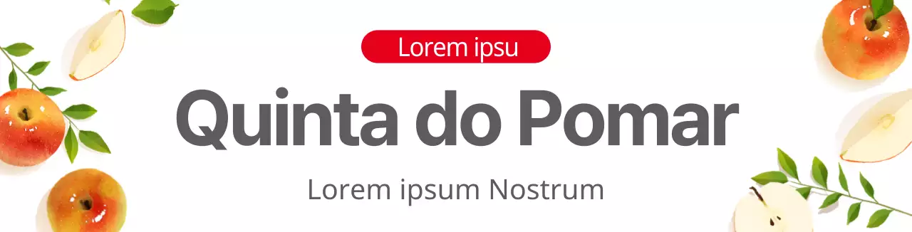Ilustração de quinta branca promoção de pomar