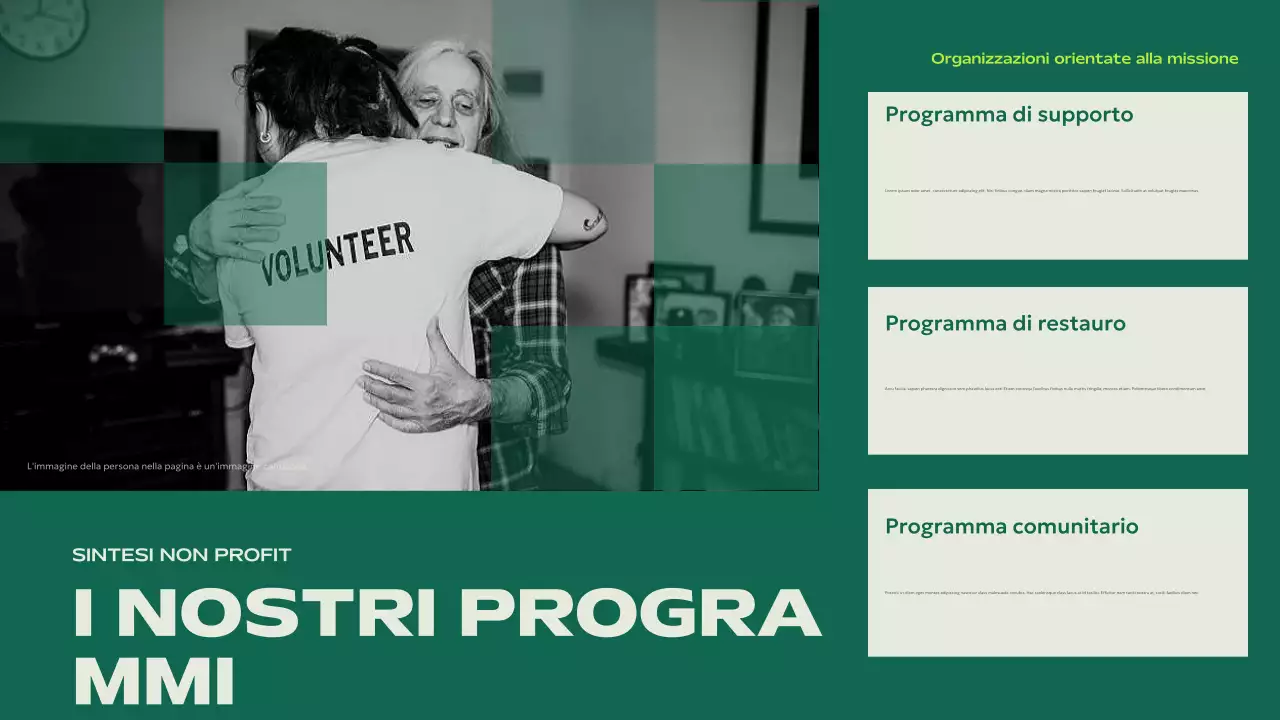 bando verde moderno no-profit