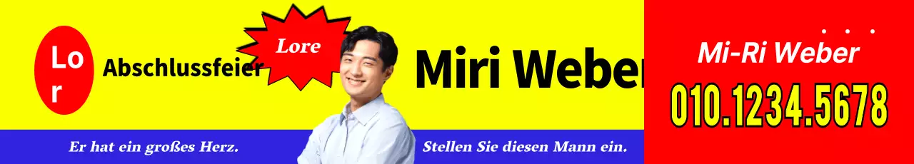 Graduierungsdesign mit frechem Flugblattcharakter