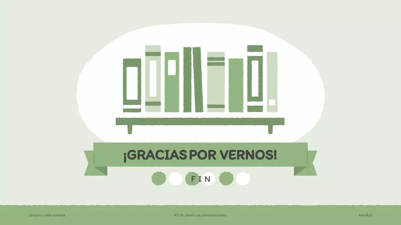 Kit de presentación con ilustraciones de libros sentimentales dibujadas a mano en marrón y verde