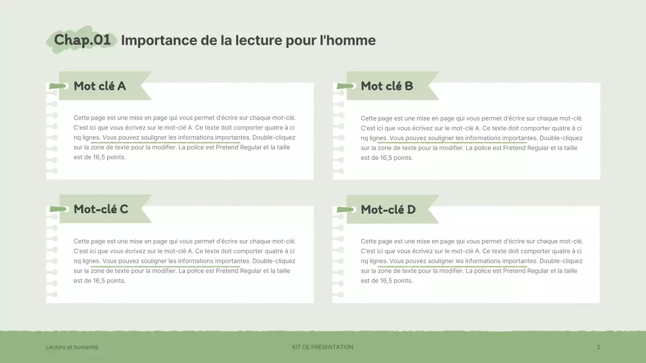Kit de présentation avec des illustrations de livres sentimentales dessinées à la main en marron et en vert
