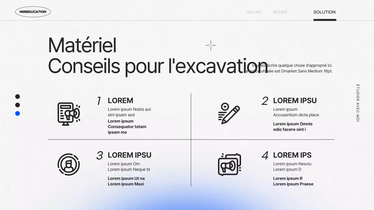 Un dossier de projet kitsch avec des dégradés violets