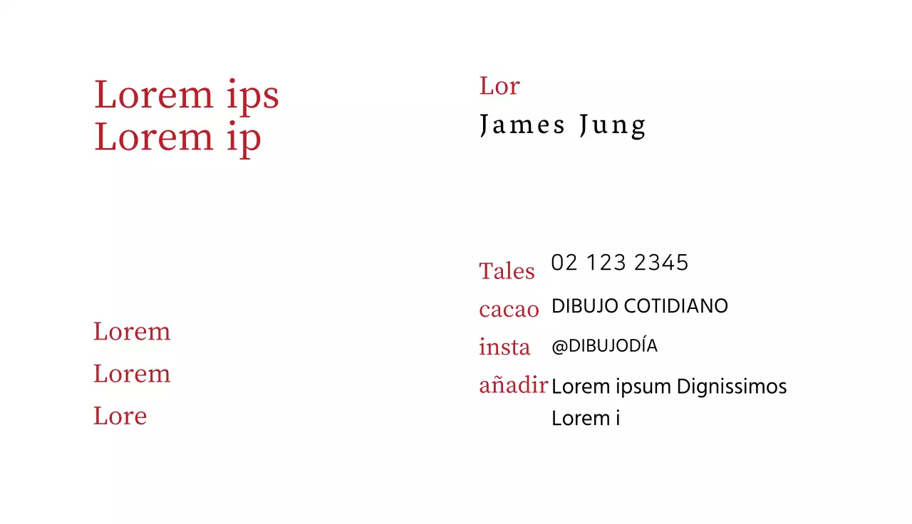 Blanco Rojo Línea Ilustración Escuela de Arte