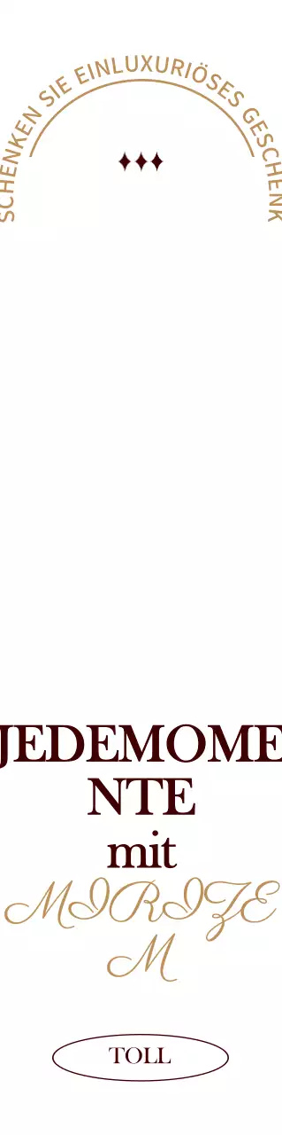 Werbung für einen Schönheitssalon mit luxuriöser Ausstrahlung in Beige und Dunkelbraun.