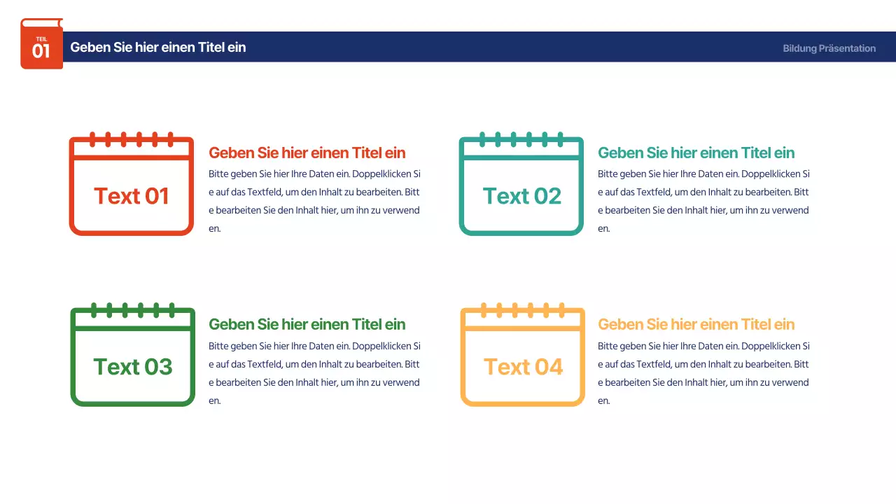 Niedliche Infografik zur Tagesordnung in Regenbogenfarben