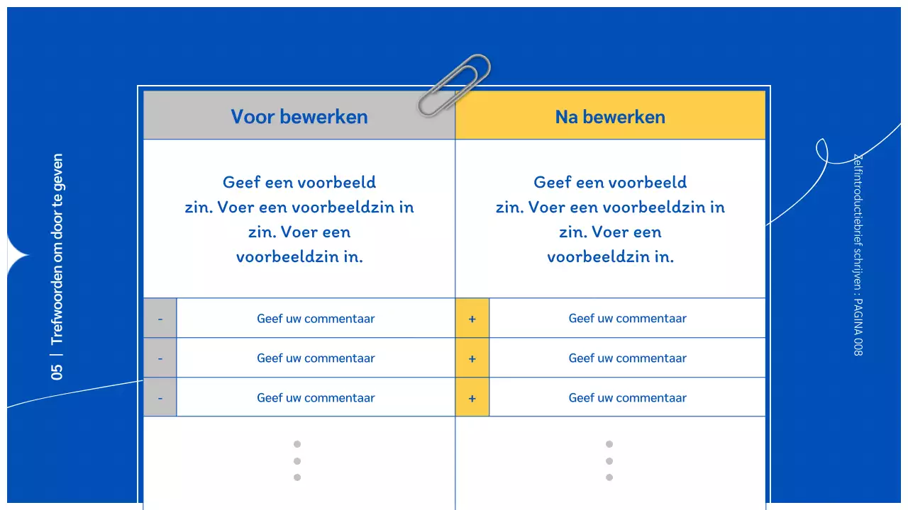Kladblok met blauwe achtergrond leert je hoe je een sollicitatiebrief schrijft