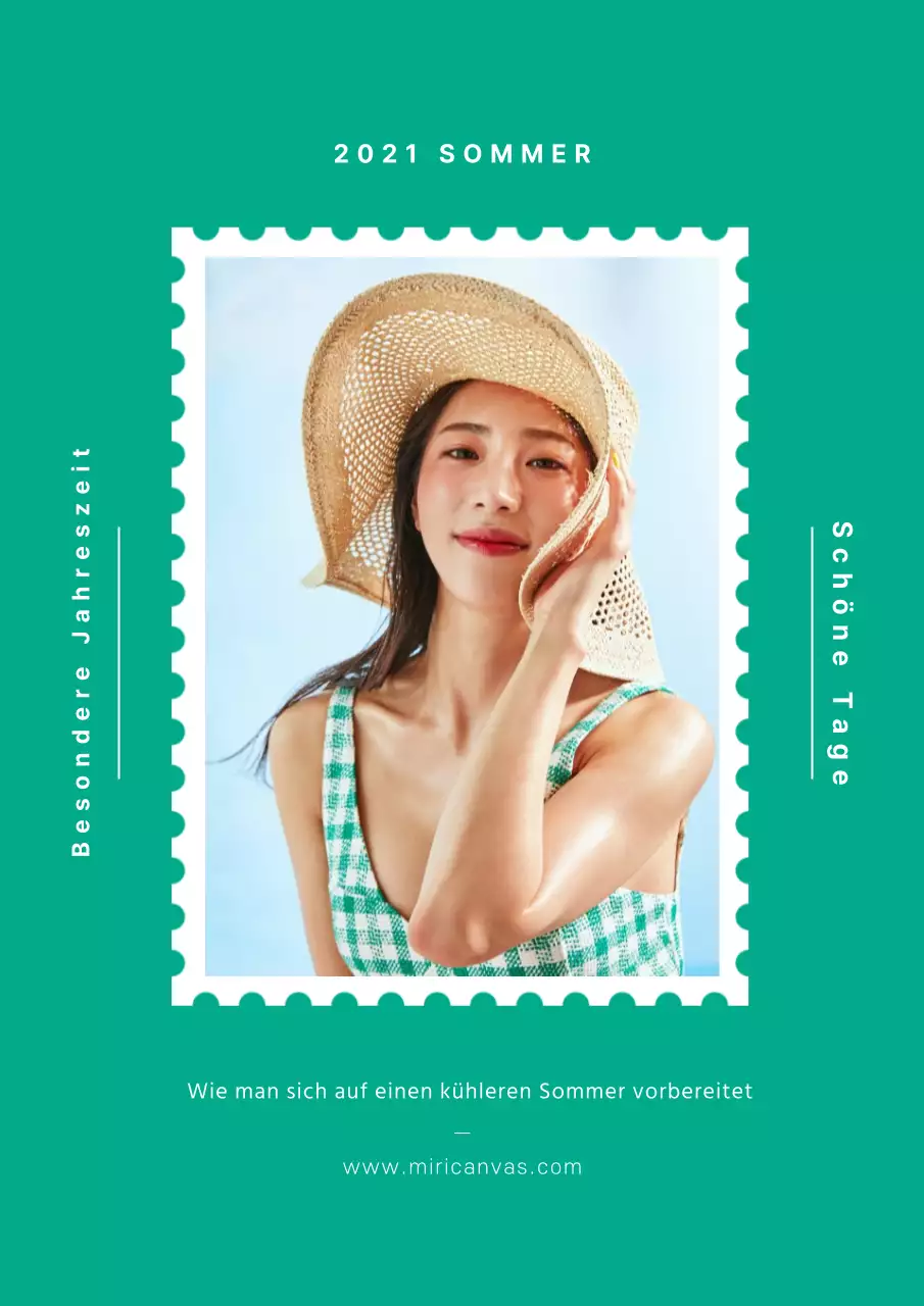 Grüner Sommer Frauenmode Foto-Shooting Sommer Sonderaktion