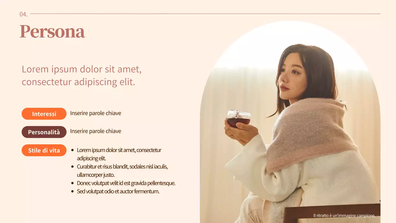 Agenda di San Valentino semplice e calma con accenti arancioni su uno sfondo marrone caldo