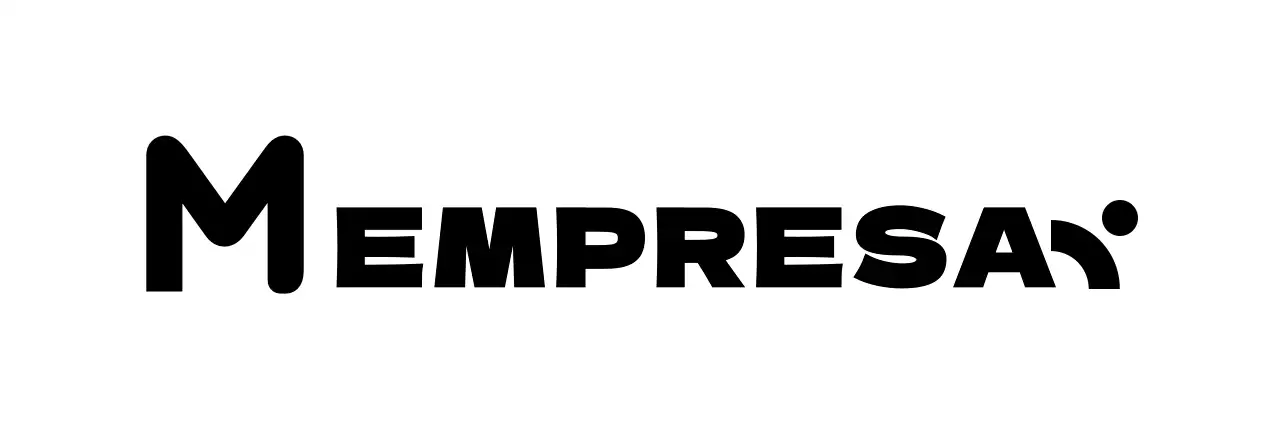 Marca de logótipo empresarial com um conceito de texto simples