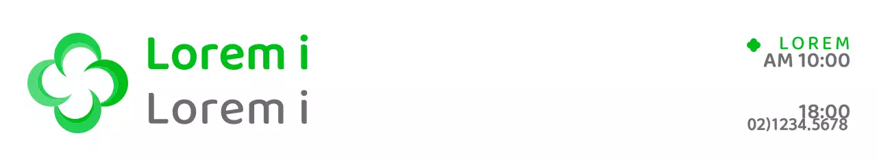 Modern, rond symbool met vier bladen in groen en grijs Logostijl Informeren en promoten van verzekeringsinformatie