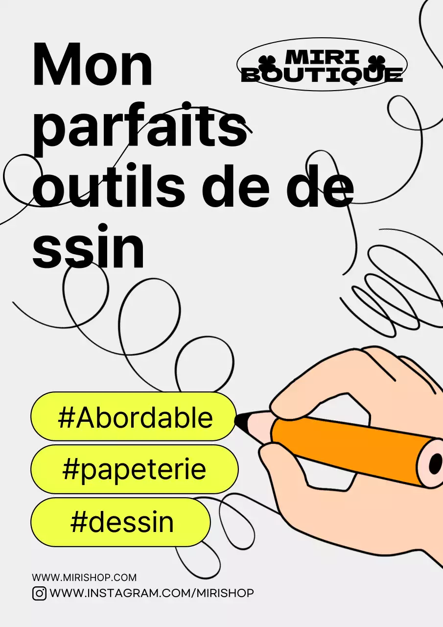 Affiches illustrées et vivantes