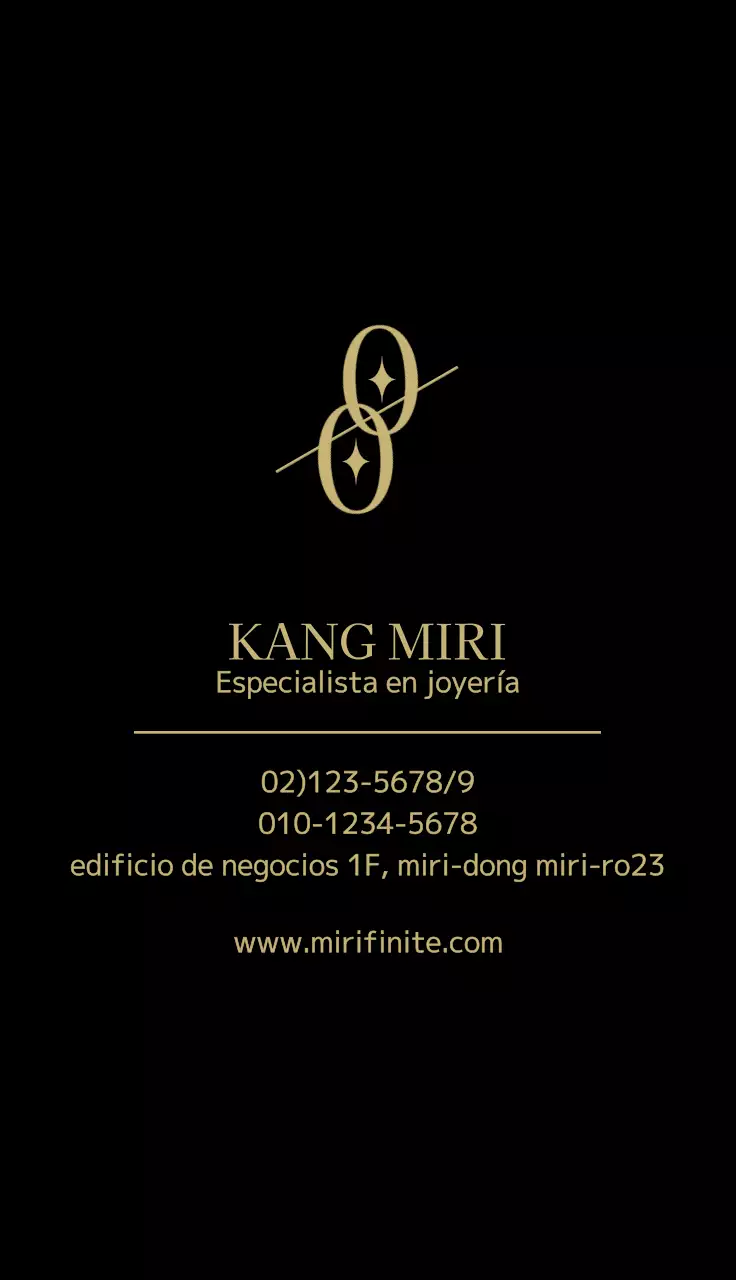 Joyería de lujo con un logotipo simbólico en negro y dorado