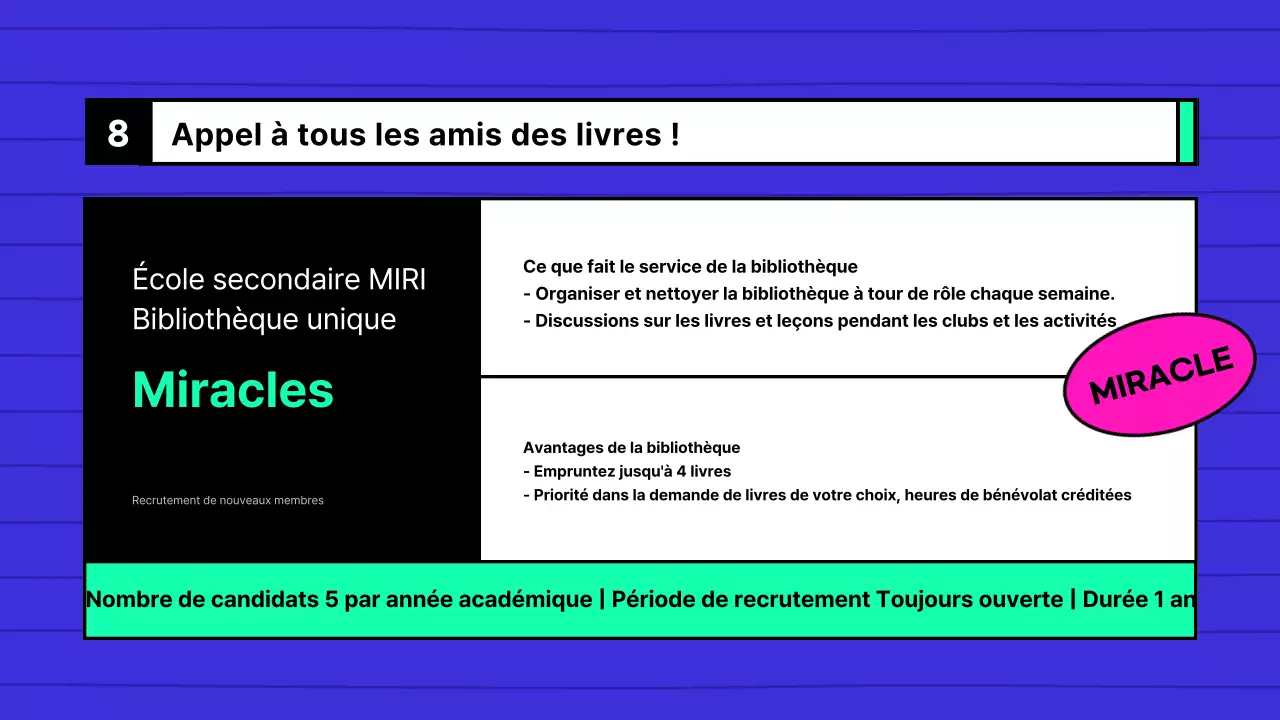 Guide d'utilisation de la bibliothèque du collège bleu et menthe