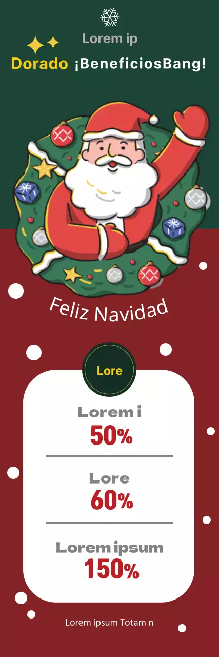 Rojo Verde Ilustración Cute Christmas Plastic Surgery Event Promotion