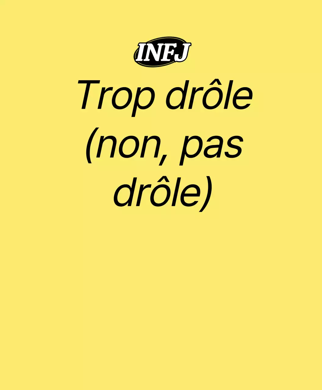 Phrases de personnalité MBTI en différentes couleurs