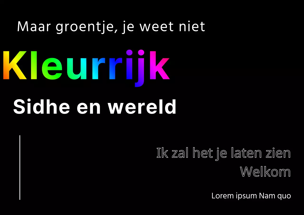 Verwelkom nieuwe studenten met een kleurrijk zwart ontwerp