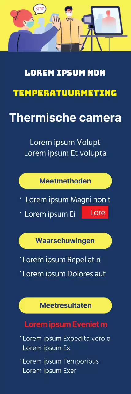 Navy Clean Geïllustreerde gids voor het opnemen van je temperatuur