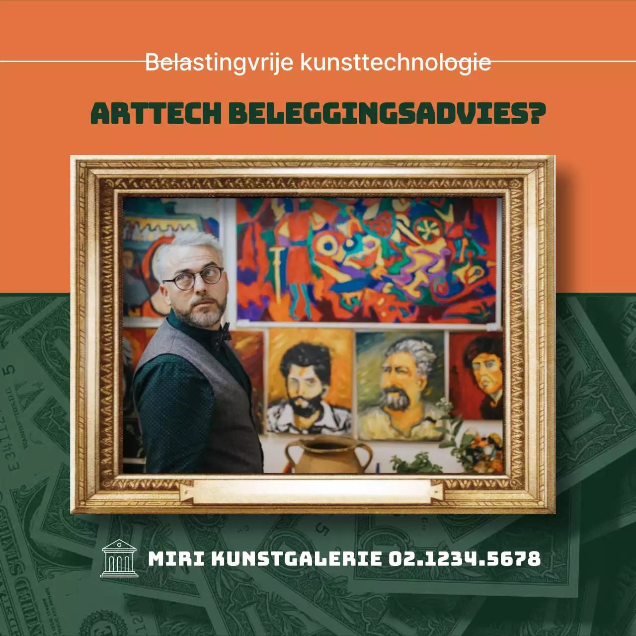 ArtTech's luxueuze oranje en groene kunstinvesterings- en belastingtips