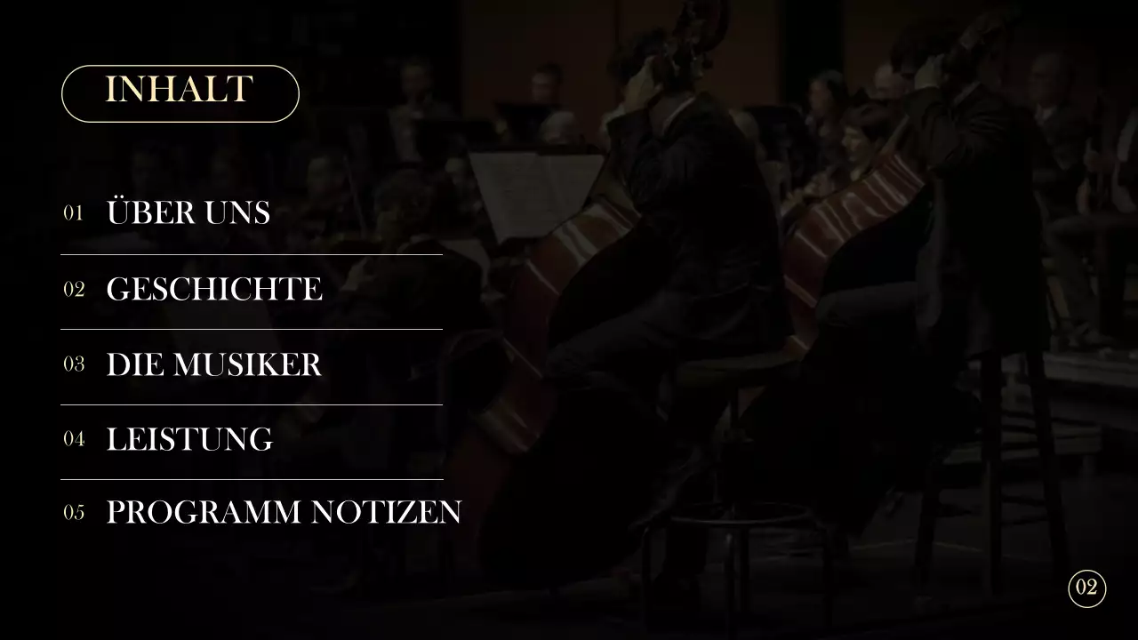 Einfache Konzertgruppenmappe in Schwarz