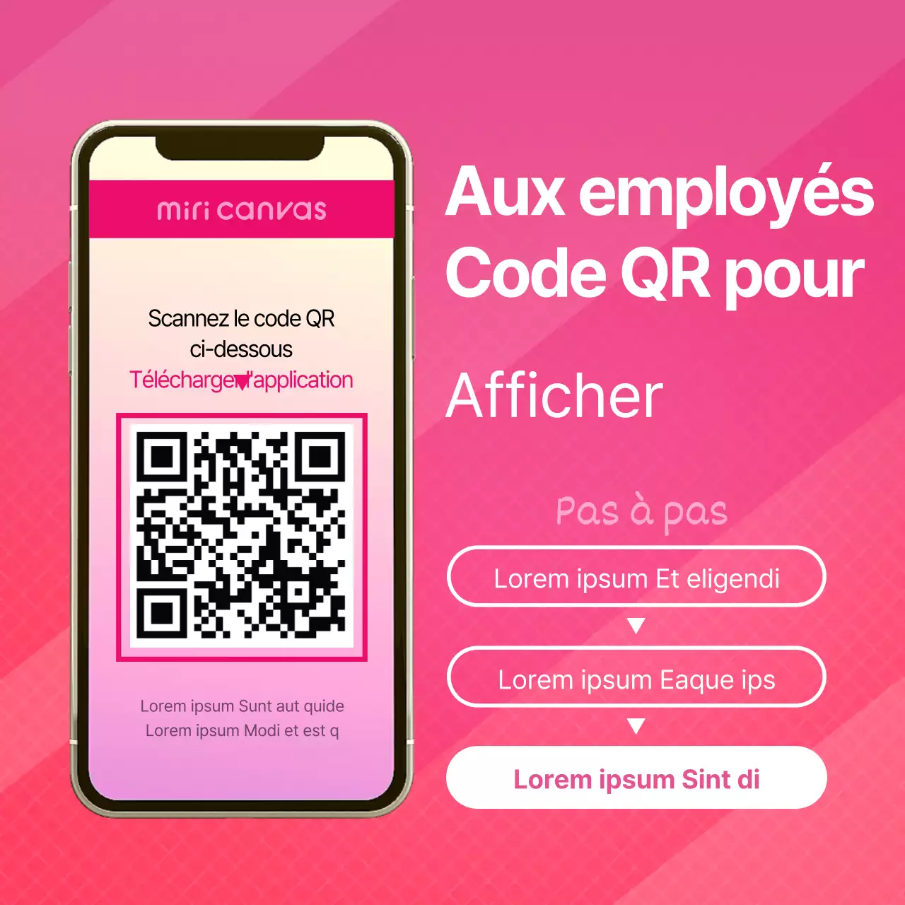 Maquette de smartphone Instructions pour le passeport électronique