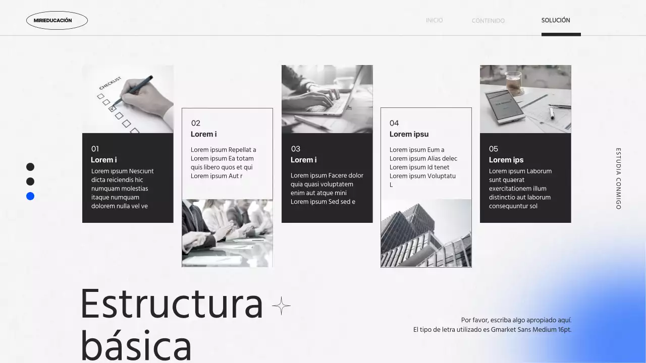 Informe de proyecto kitsch con degradados morados