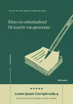 Concept met handgeschreven notitie-illustratie in zachte groene kleuren