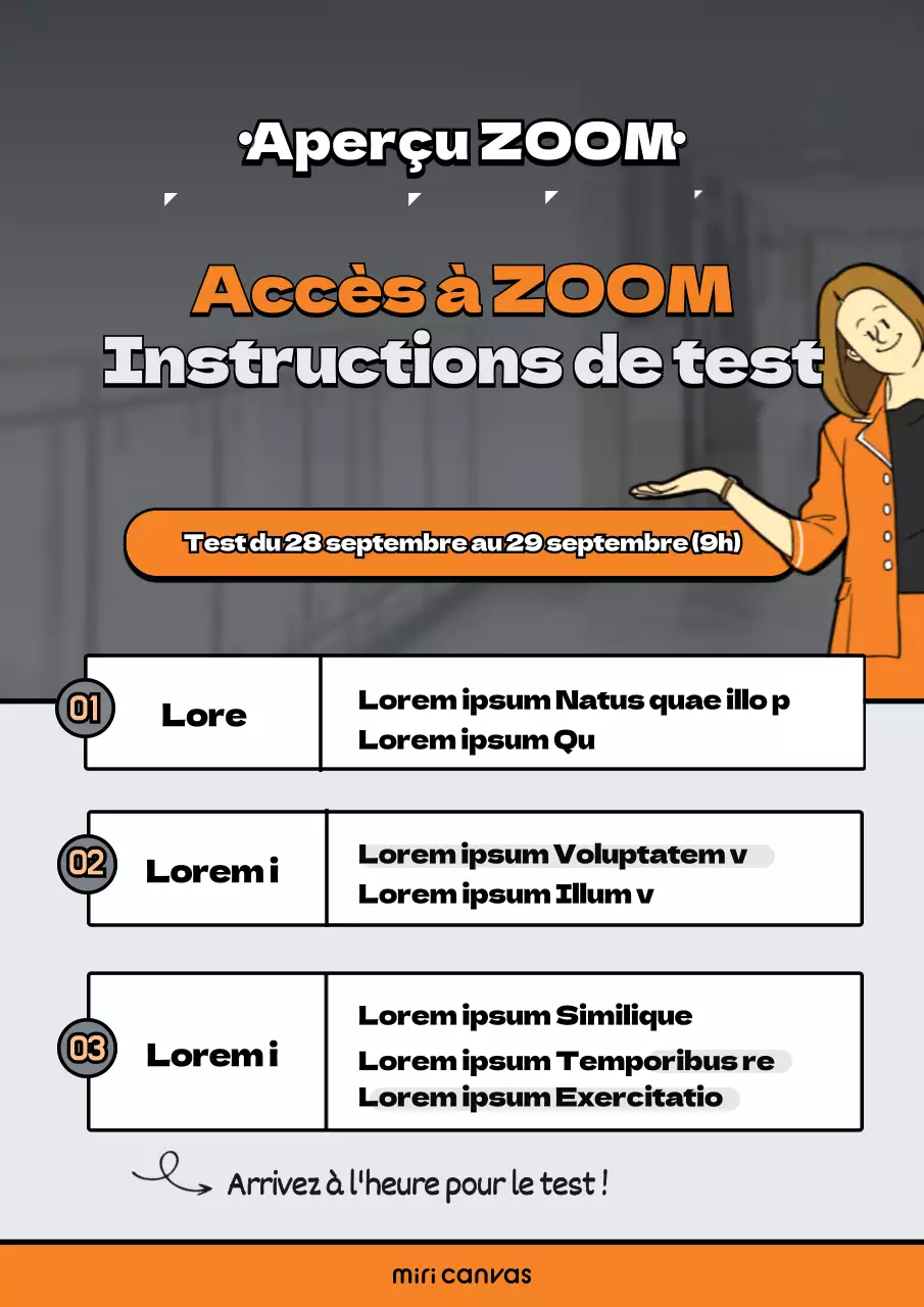 Une salle de classe propre avec des illustrations de personnes orange et bleues