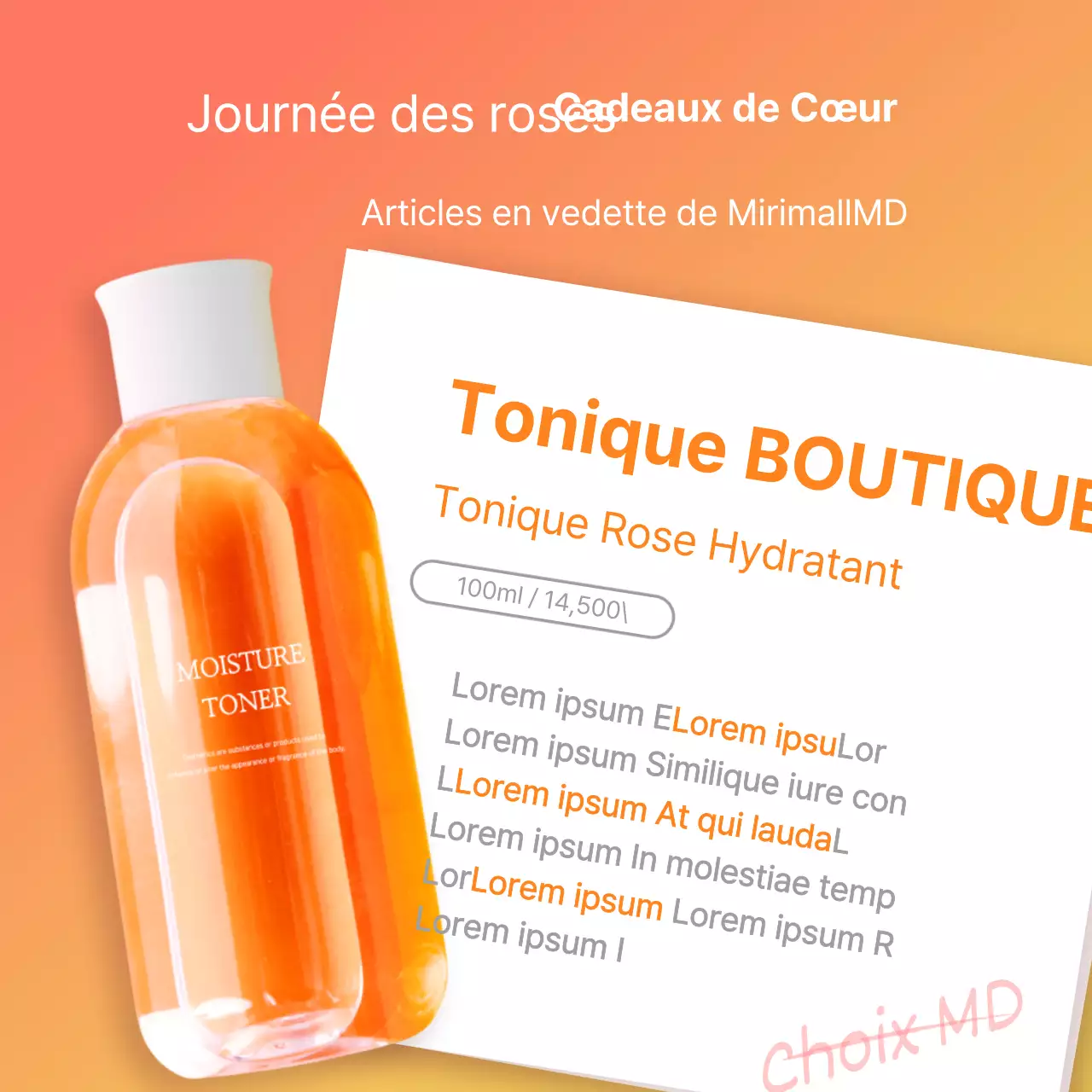 Cadeaux Sim Kung pour la fête des roses