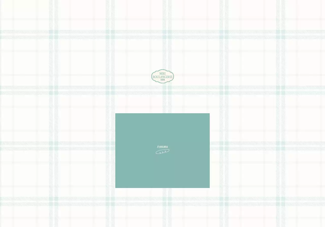 Concept de boulangerie avec patchs luxueux dans un motif à carreaux jaune et menthe