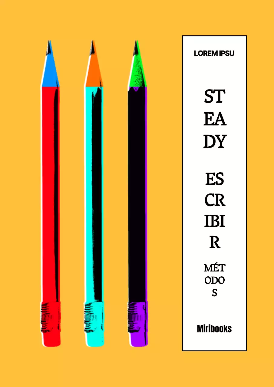 Pasatiempo de escritura conceptual de arte pop en amarillo y blanco