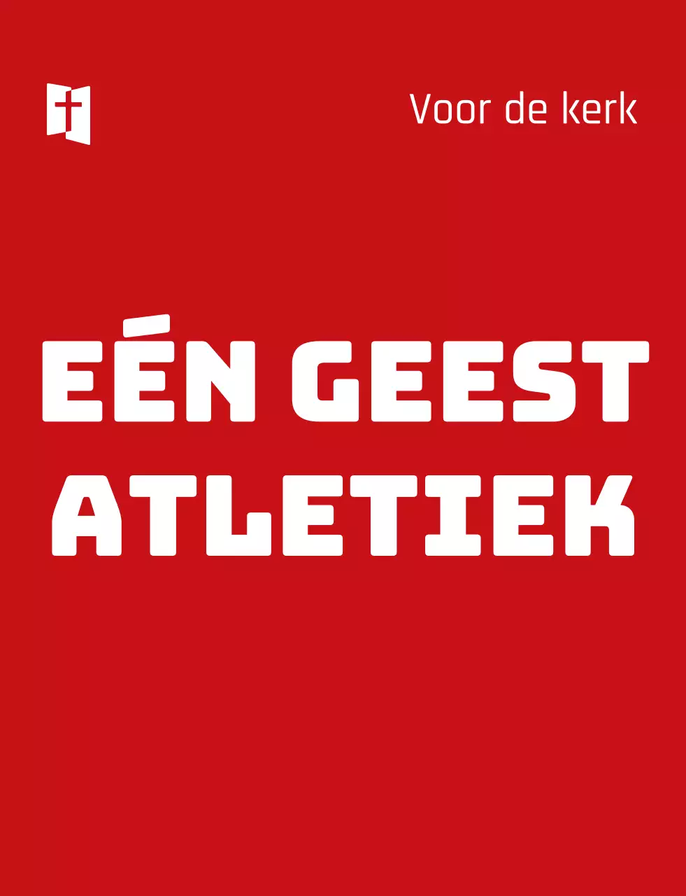 Kerk sportdag team identificatie vest met rood wit eenvoudig logo