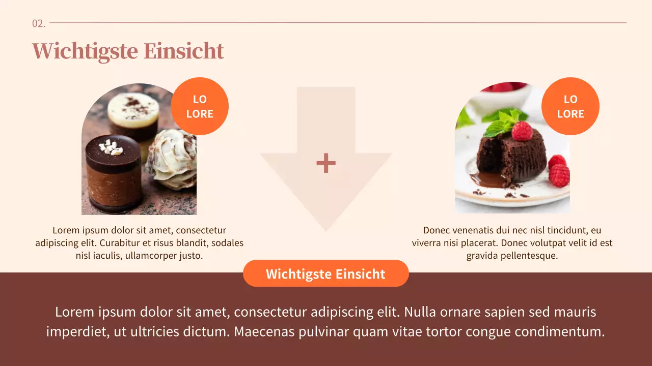 Ruhiger und schlichter Valentinstag-Planer mit orangefarbenen Akzenten auf einem warmen braunen Hintergrund