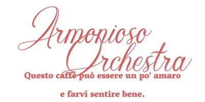 Per un concept cafe di alto livello con testo inglese in rosso.