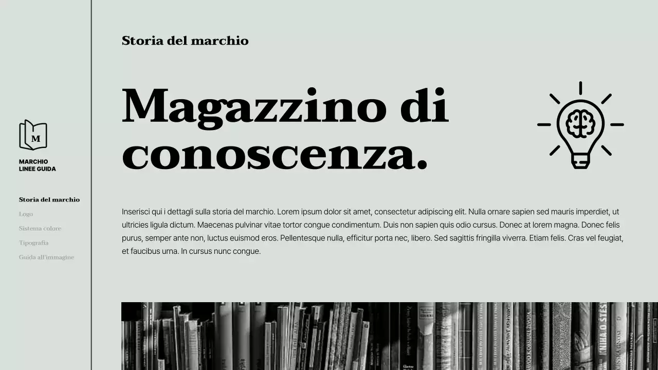 Linee guida per un'identità del marchio verde e pulita