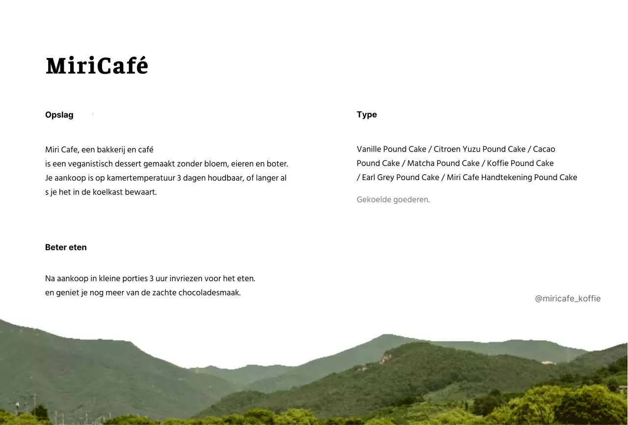 Een café introduceren met een schoon, natuurlijk concept