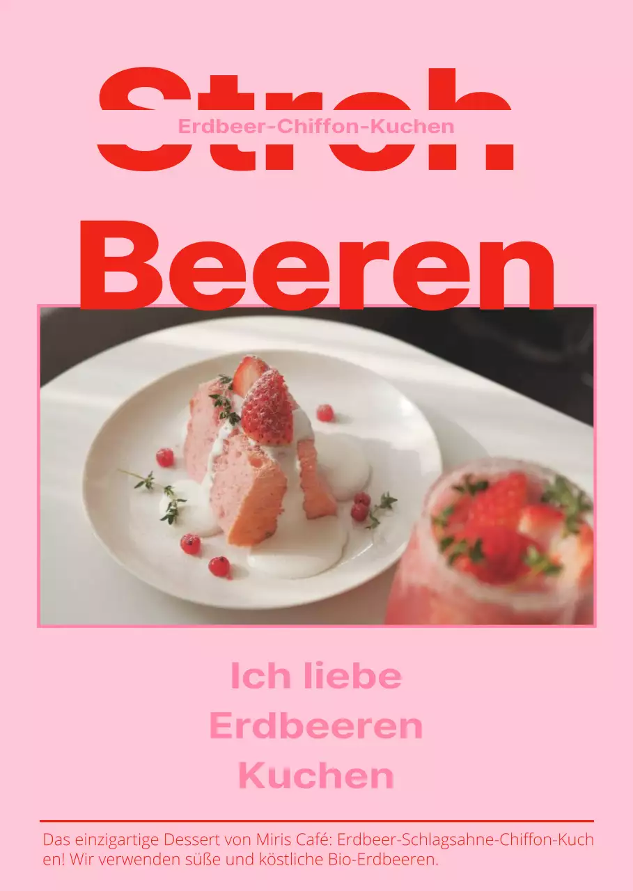 Werben Sie für ein Fotorahmen-Menü in Rot und Rosa